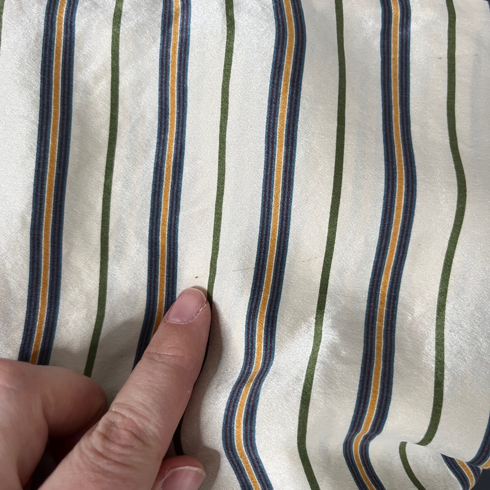 BCBGMaxAzria Cream and Brown Striped Silk Camisole - Picture 12 of 12